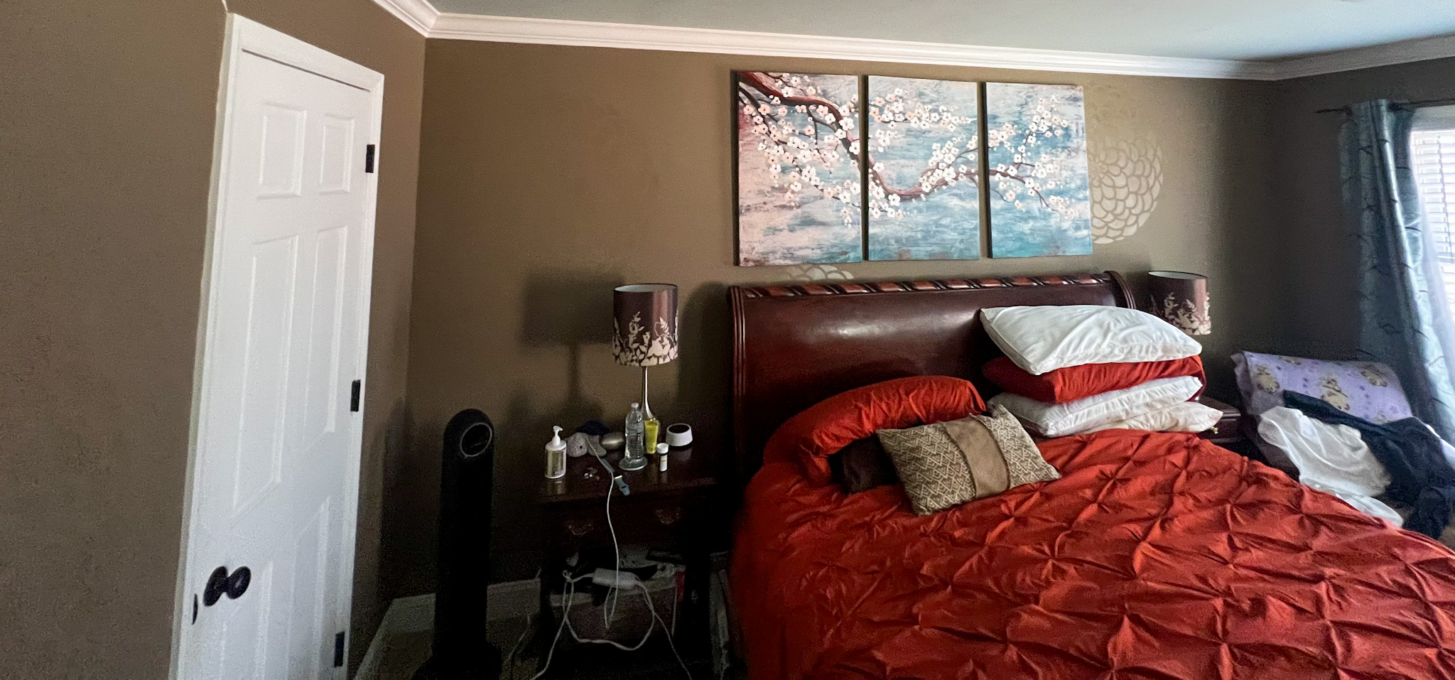 Before: Boring old Brown Walls