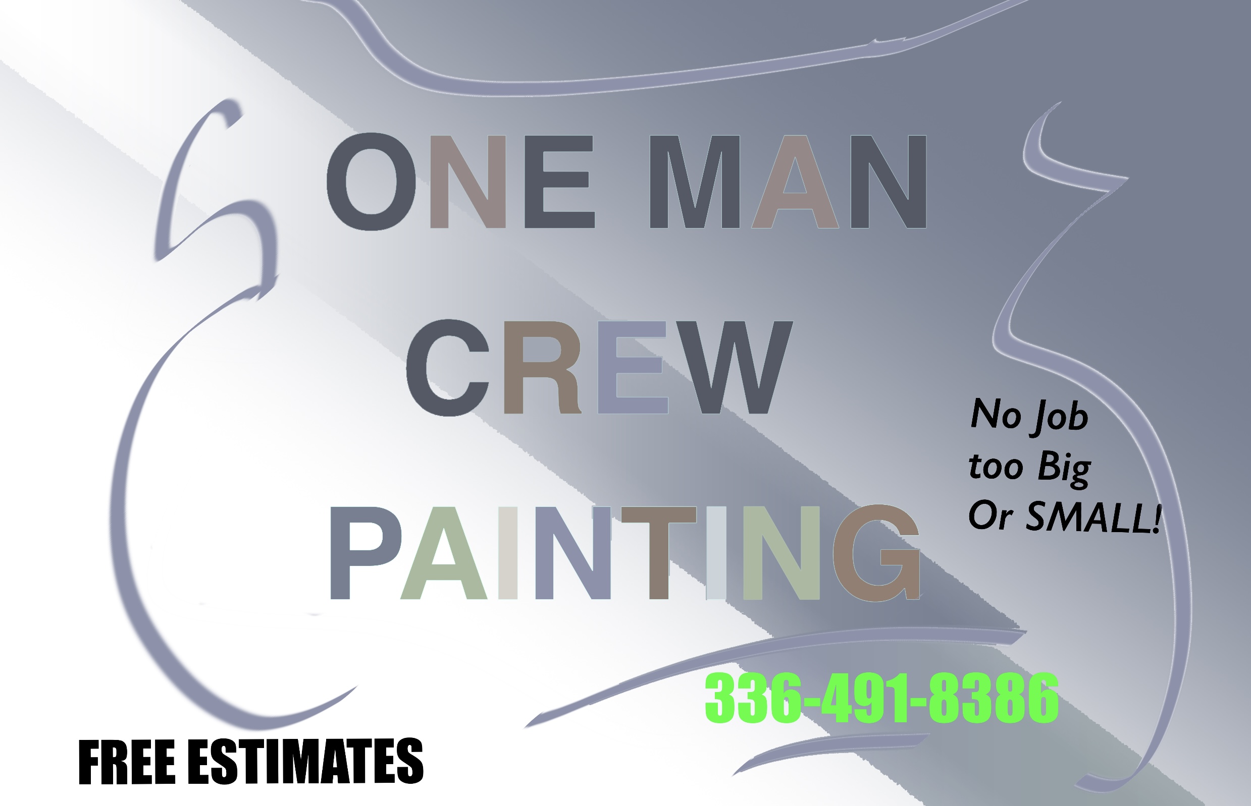 One Man Crew Painting Logo